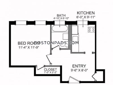 Fenway/kenmore Lovely Studio available 2/1 on Boylston St. in Fenway Boston - $2,000