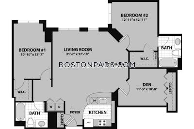 Waltham Apartment for rent 2 Bedrooms 2 Baths - $3,072